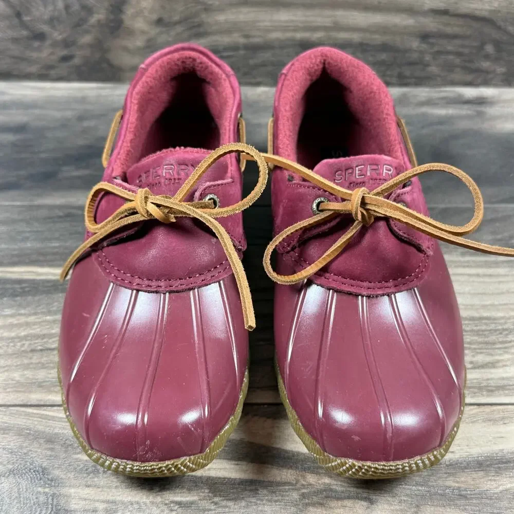 NEW Sperry Saltwater 1-Eye Duck Low Bootie Cordovan 7M - Picture 4 of 12